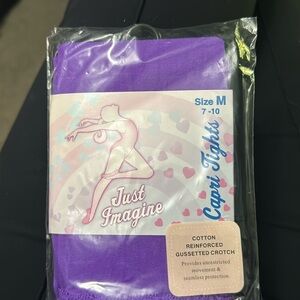 Just Imagine bright purple capri tight size 7-10 medium